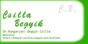 csilla begyik business card